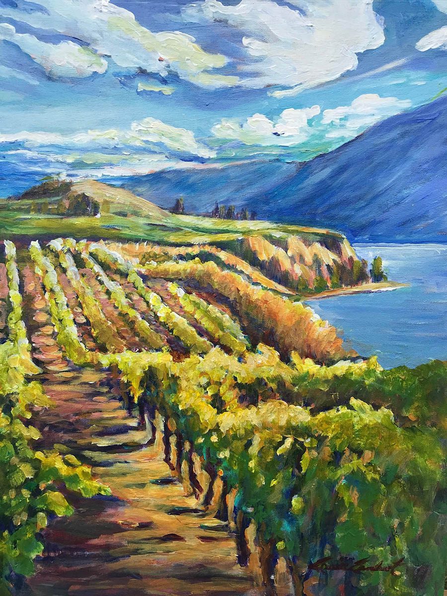 Vineyard Angels Original Art Wine Country Studios