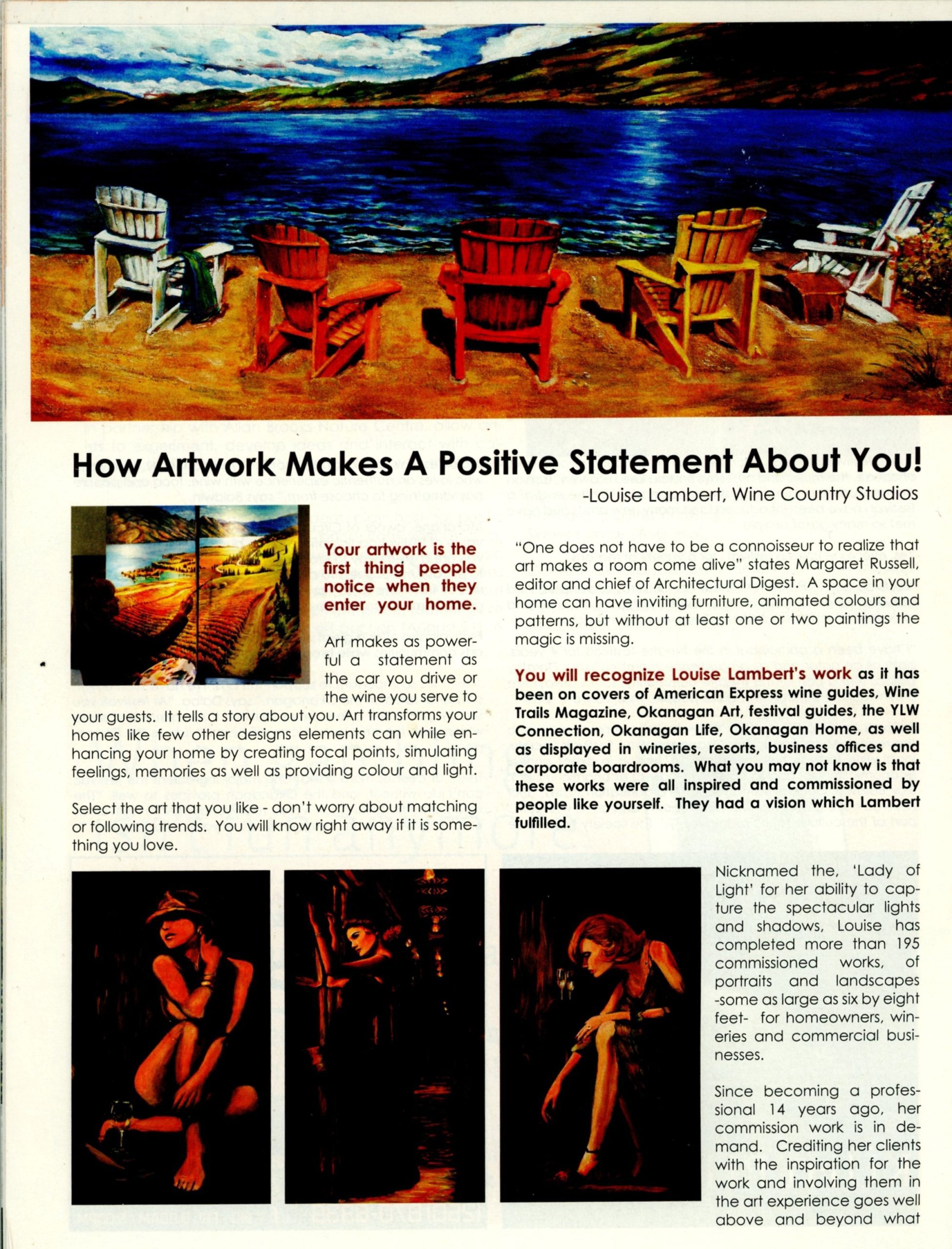 2014 Summer - Icon Magazine - How artwork makes a positive statement about you page 1 of 2