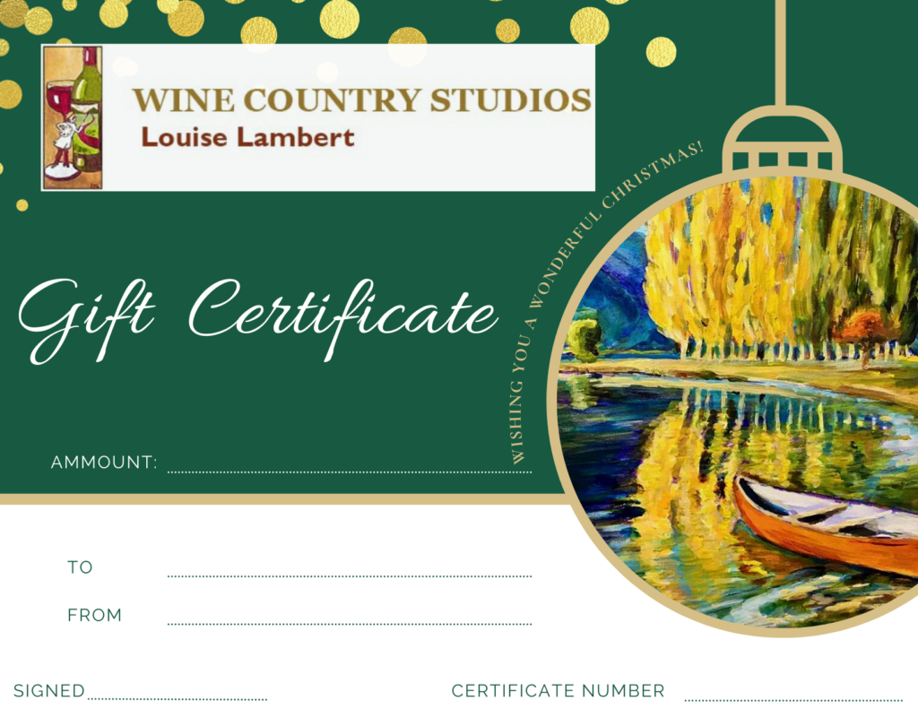 Gift certificate local art, workshop or class