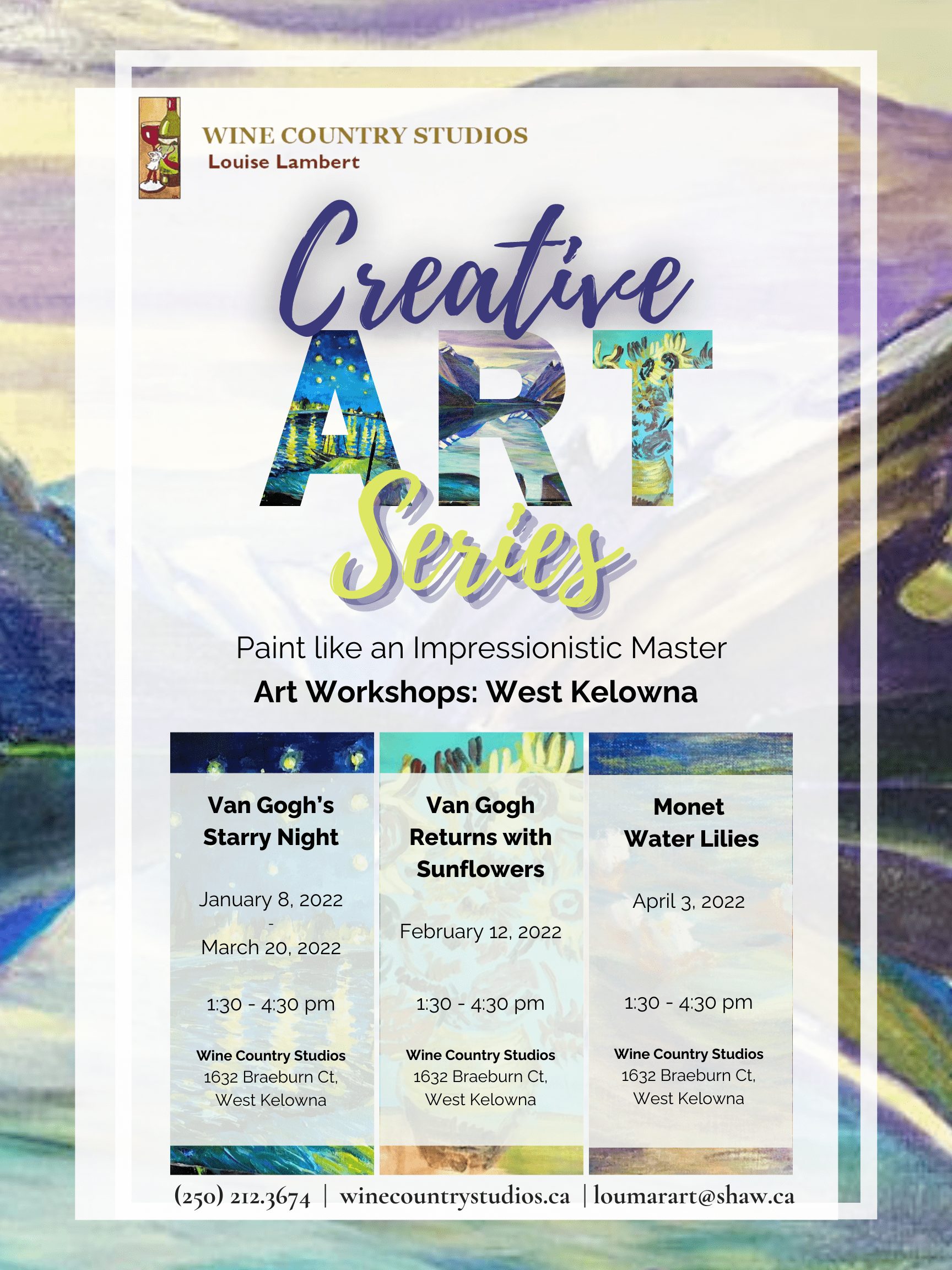 Creative Art Series Poster: Paint like an Impressionistic Master